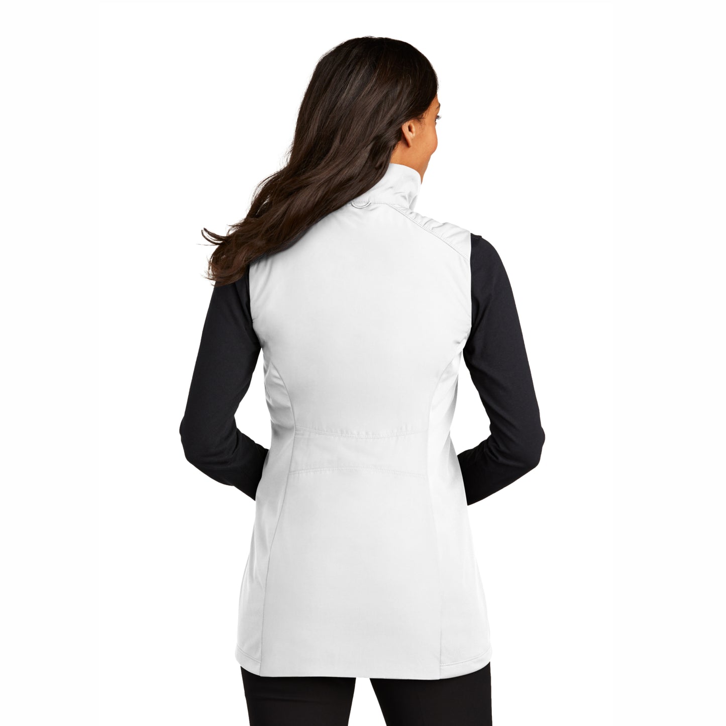 BSIM Women's Insulated Vest -White- Embroidery