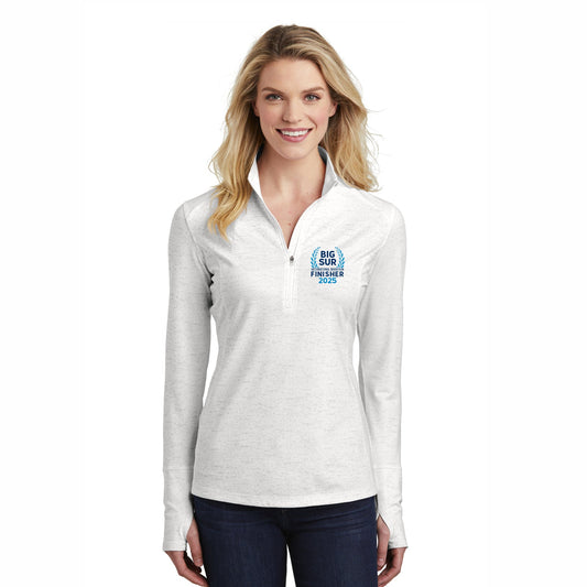 Women's Tech Reflective 1/2 Zip -White- 2025 Finisher