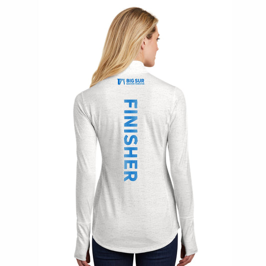 Women's Tech Reflective 1/2 Zip -White- 2025 Finisher