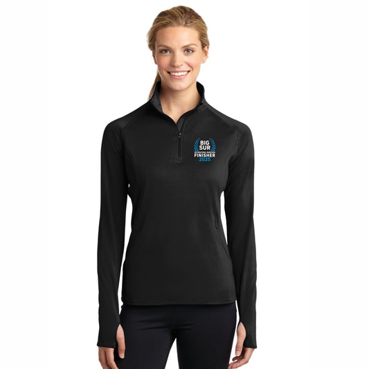 Women's Tech Pocket 1/4 Zip -Black- 2025 Finisher