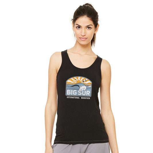 Women's ALO Bamboo Singlet -Black- Sunset