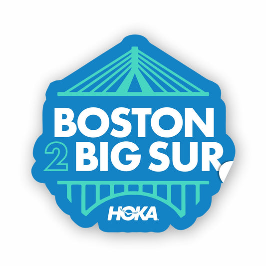 Boston to Big Sur Sticker - Die-Cut Logo