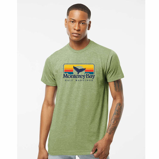 MBH Adult Fashion Tee -Heather Green- Sunset
