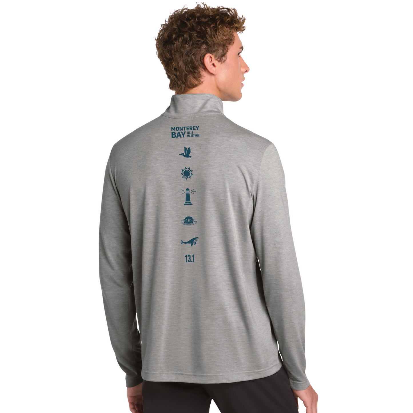 MBH Men's Triblend 1/4 Zip -Grey Heather- LCP