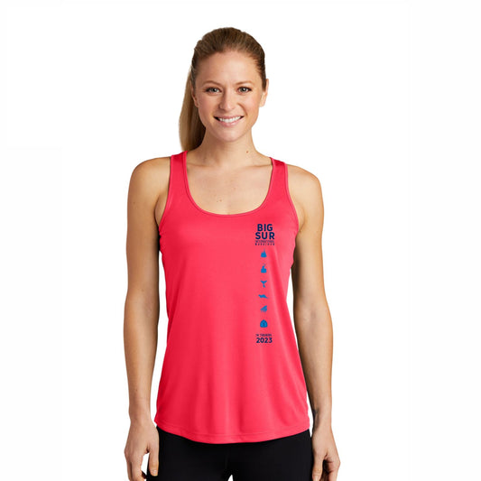 Women's Tech Racerback Singlet - Hot Coral - 2023 In Training