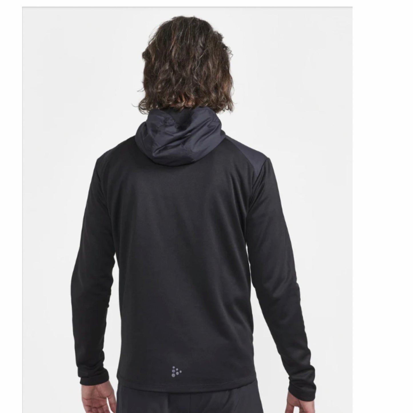 BSIM Men's CRAFT Zip Eco Hooded Shell -Black- Embroidery