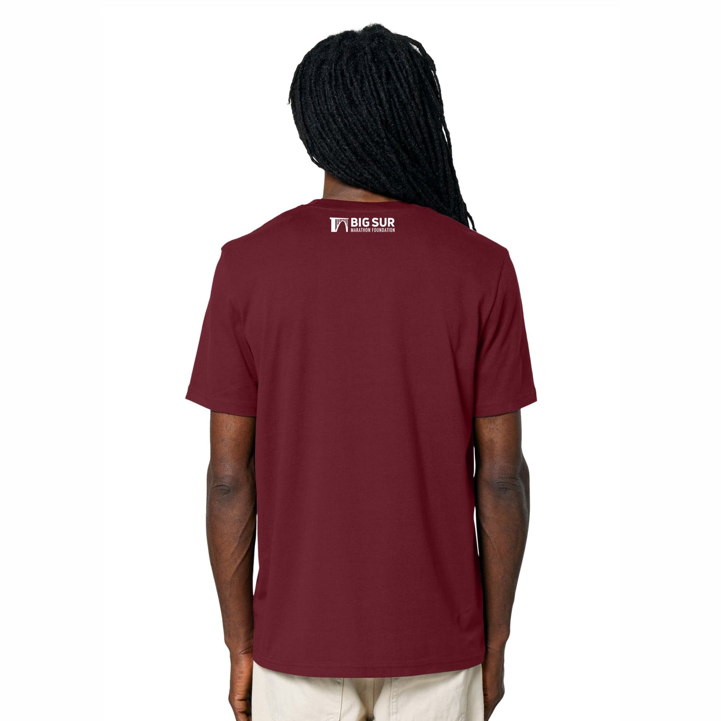 BSIM Adult Organic Cotton Tee -Burgundy- Taiko