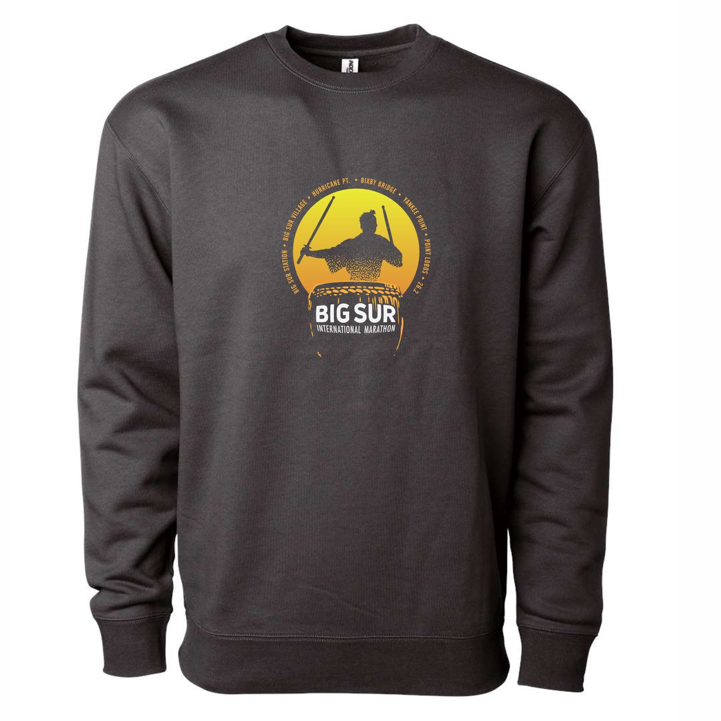 BSIM Adult Fleece Heavy Crew -Asphalt- Taiko