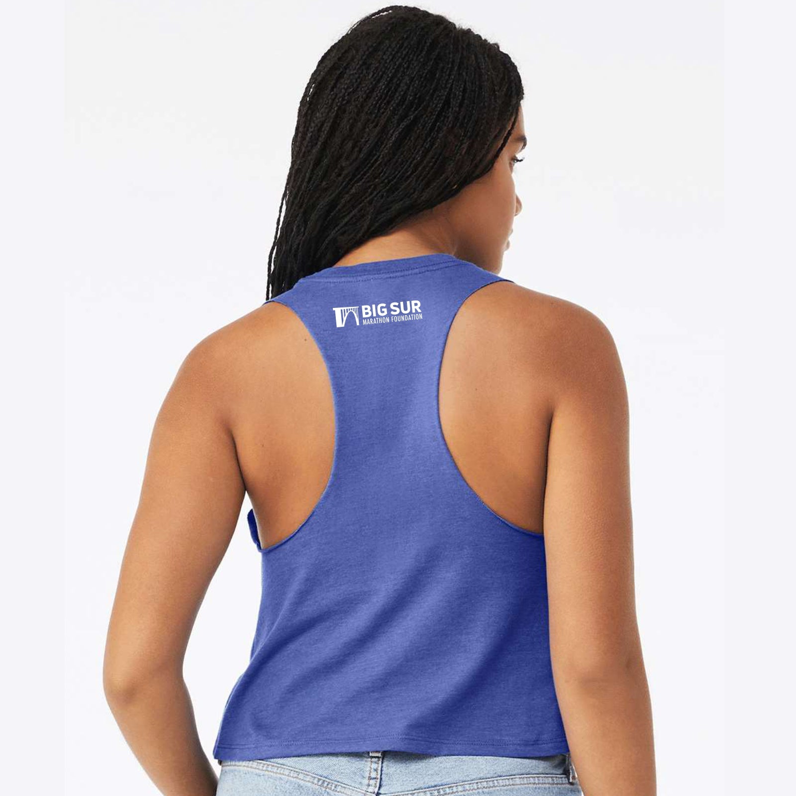 BSIM Women's Crop Tank -Heather Royal- Taiko