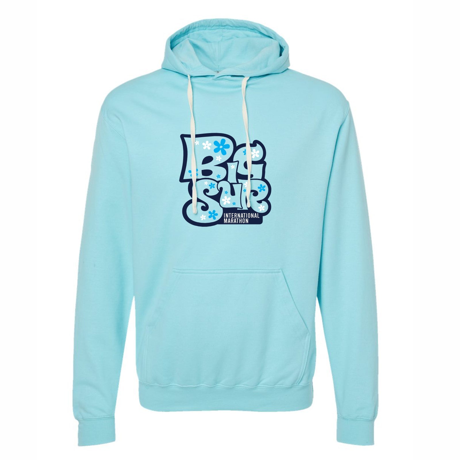 BSIM Adult Fleece Hoody -Purist Blue- Flowers