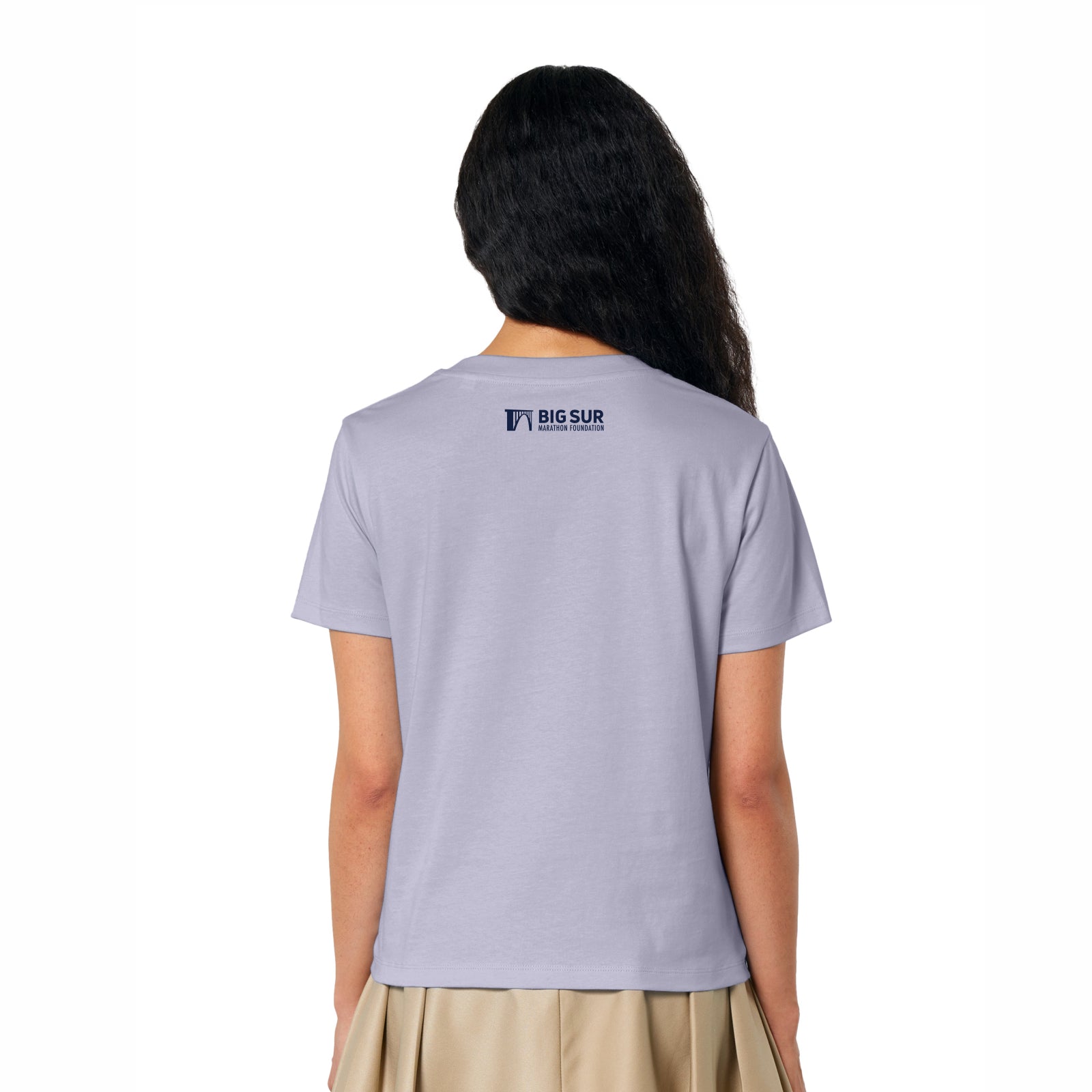 BSIM Women's Organic Cotton Tee -Lavender- Flowers