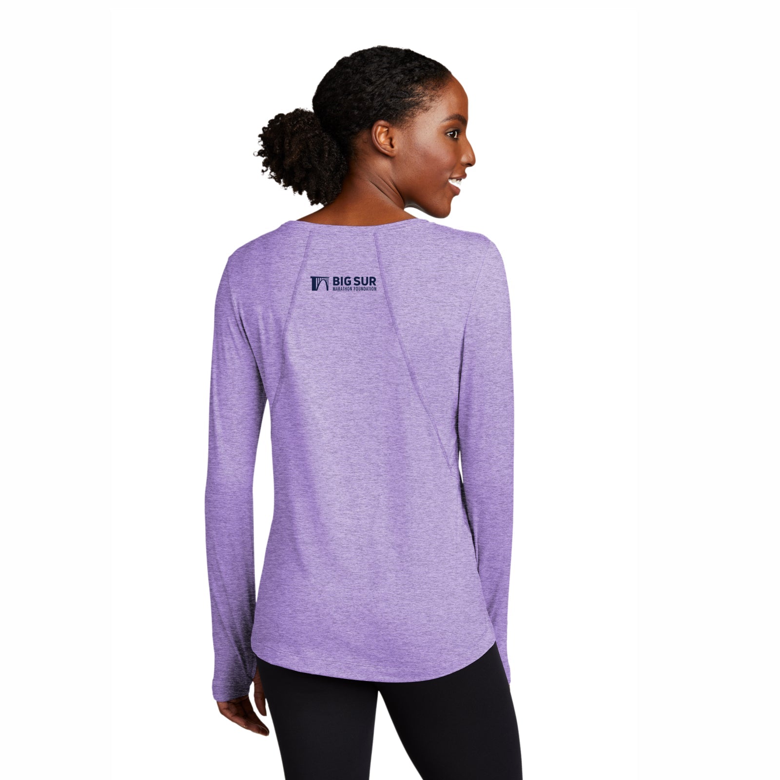 BSIM Women's LS Stretch Tee -Hyacinth- Flowers