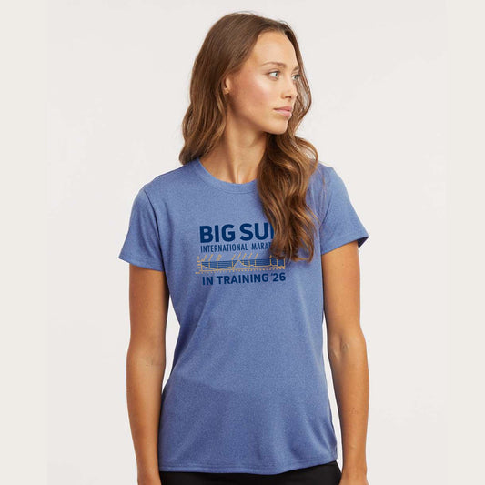 BSIM Women's Tech Tee -Royal Heather- 2026 In Training