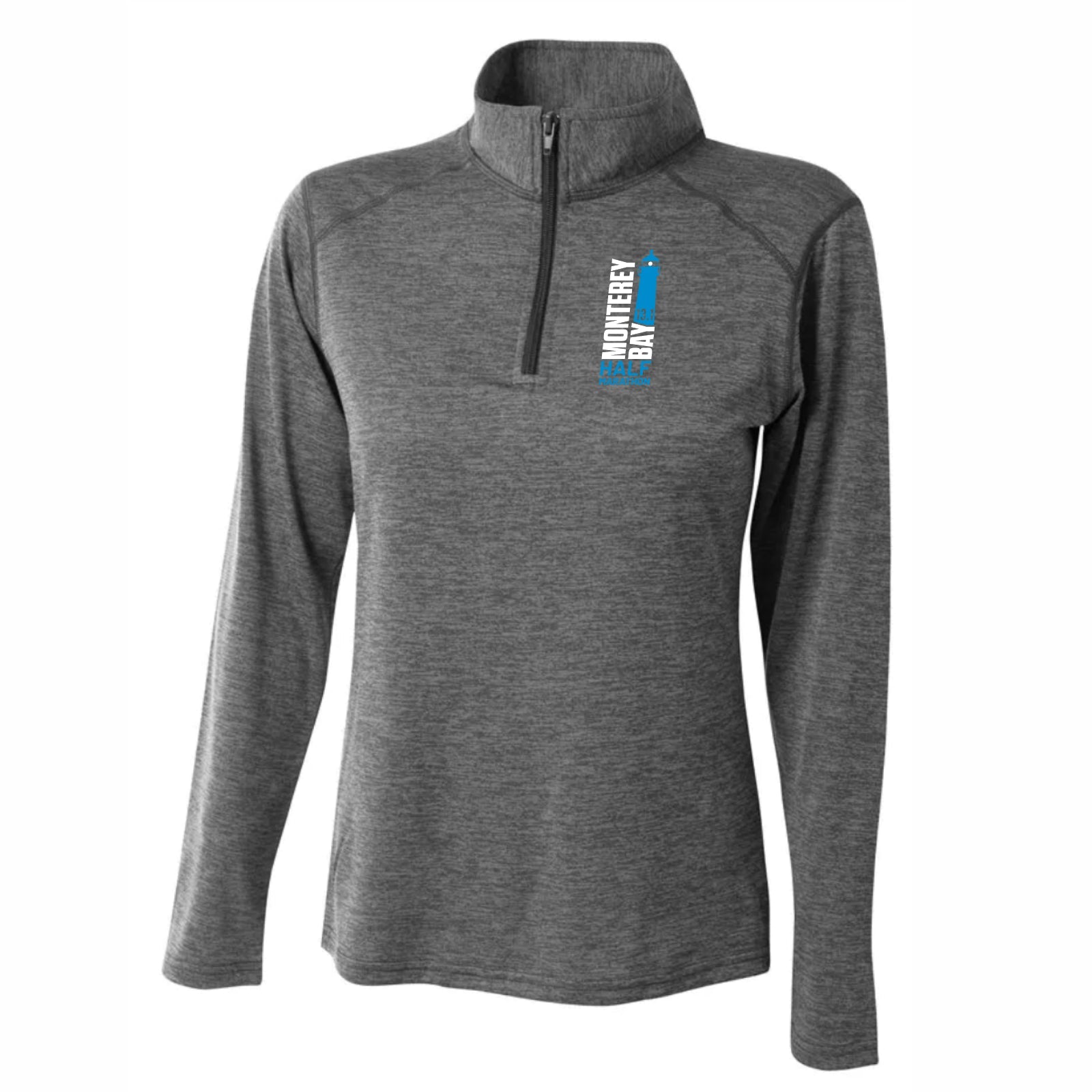 MBH Women's Space-Dye 1/4 Zip -Charcoal- LCP