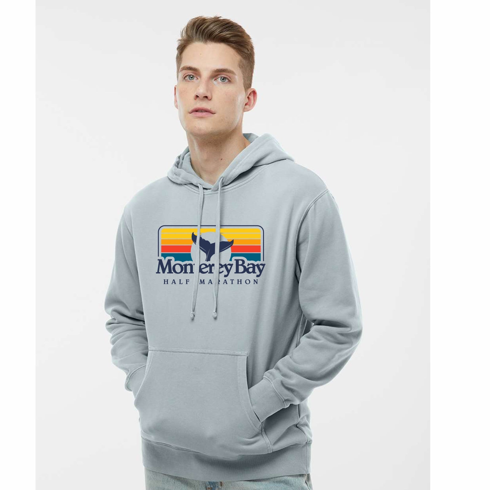 MBH Adult Pigment-Dyed Fleece Hoody -Sage- Sunset