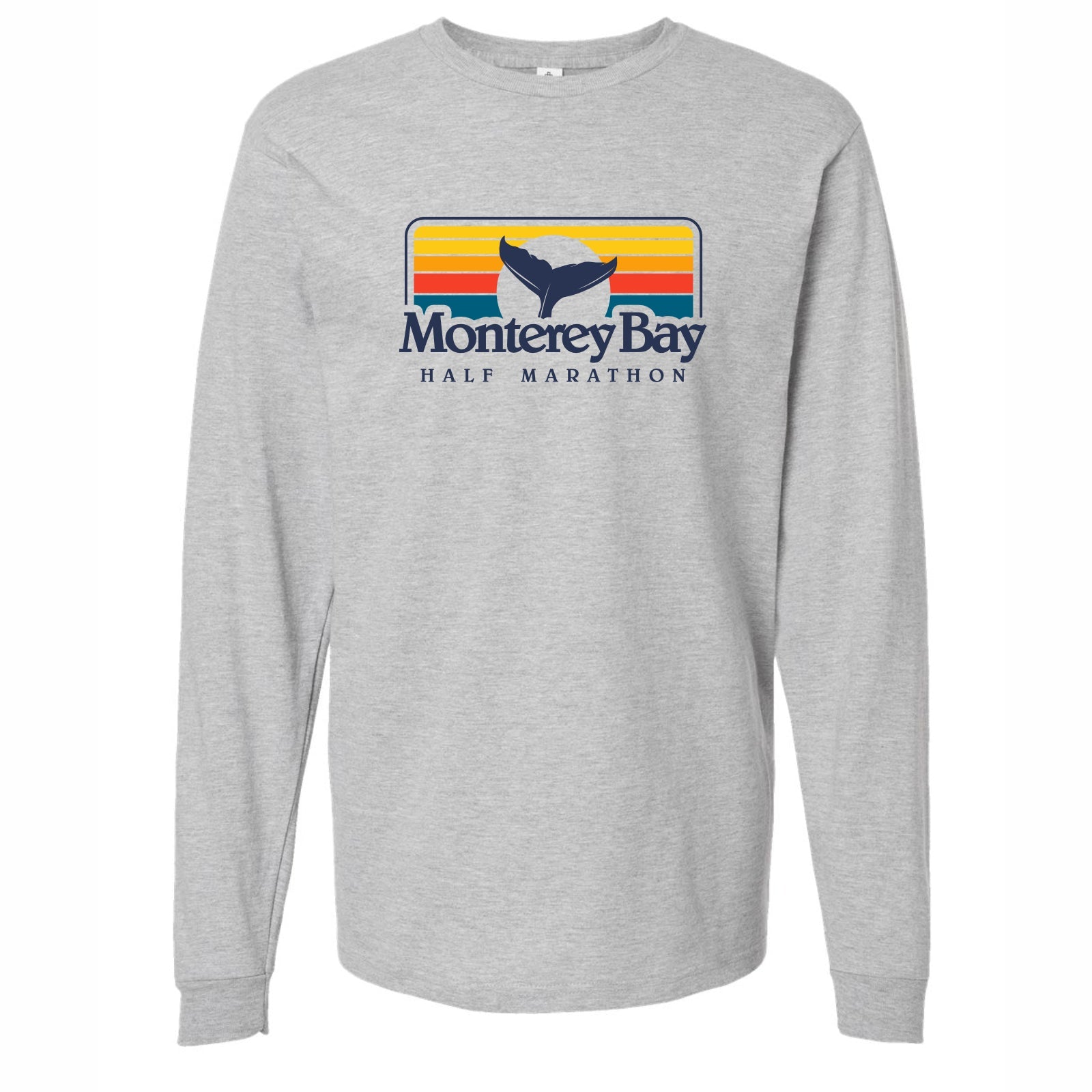 MBH Unisex LS Fashion Eco Tee -Light Grey- Sunset