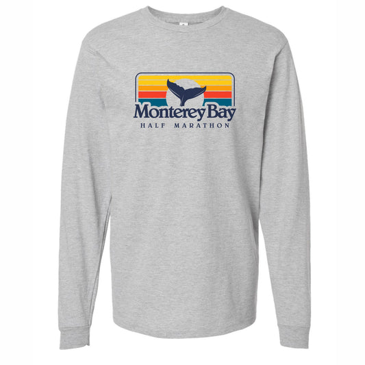 MBH Unisex LS Fashion Eco Tee -Light Grey- Sunset