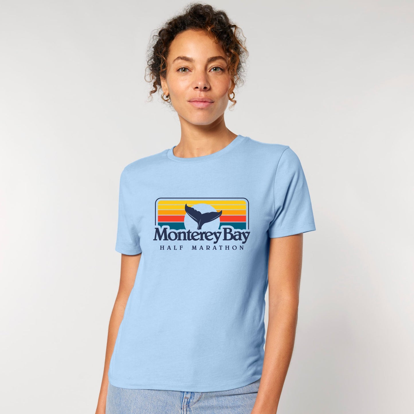 MBH Women's Organic Cotton Tee -Blue Soul- Sunset