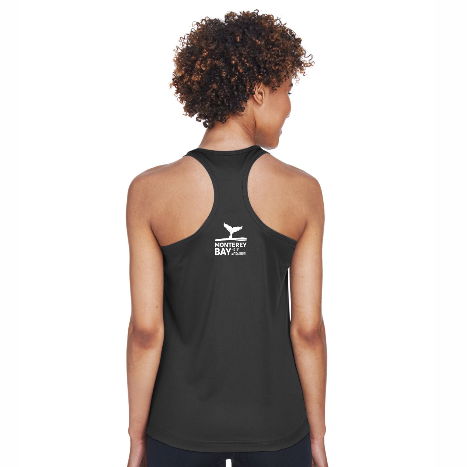 MBH Women's Tech Racerback Singlet -Black- Sunset