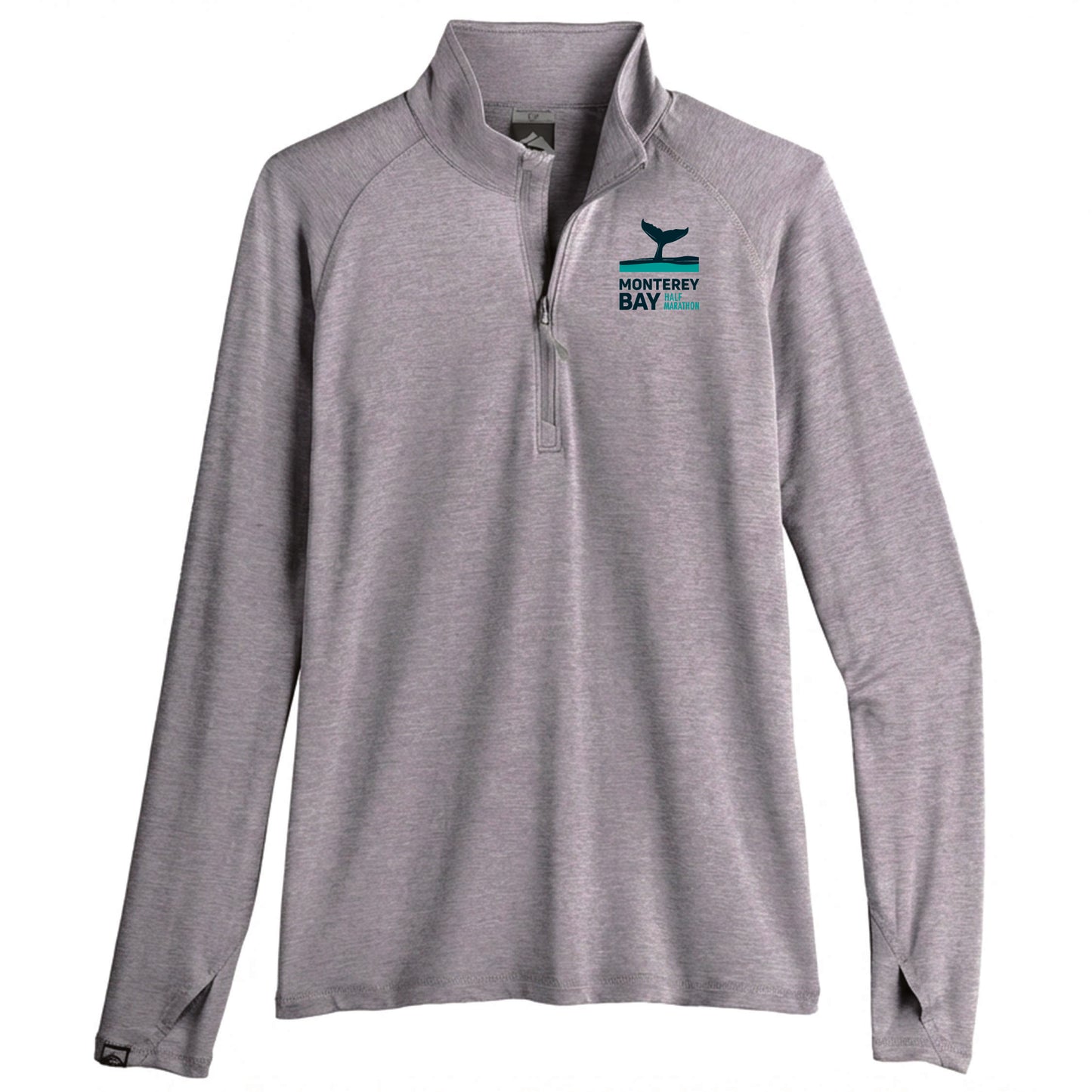 MBH Women's Sueded 1/4 Zip -Driftwood- Embr.