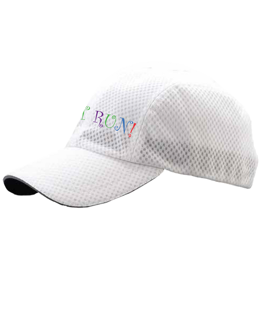 Just Run! Runner's Cap, White - BSIM Store