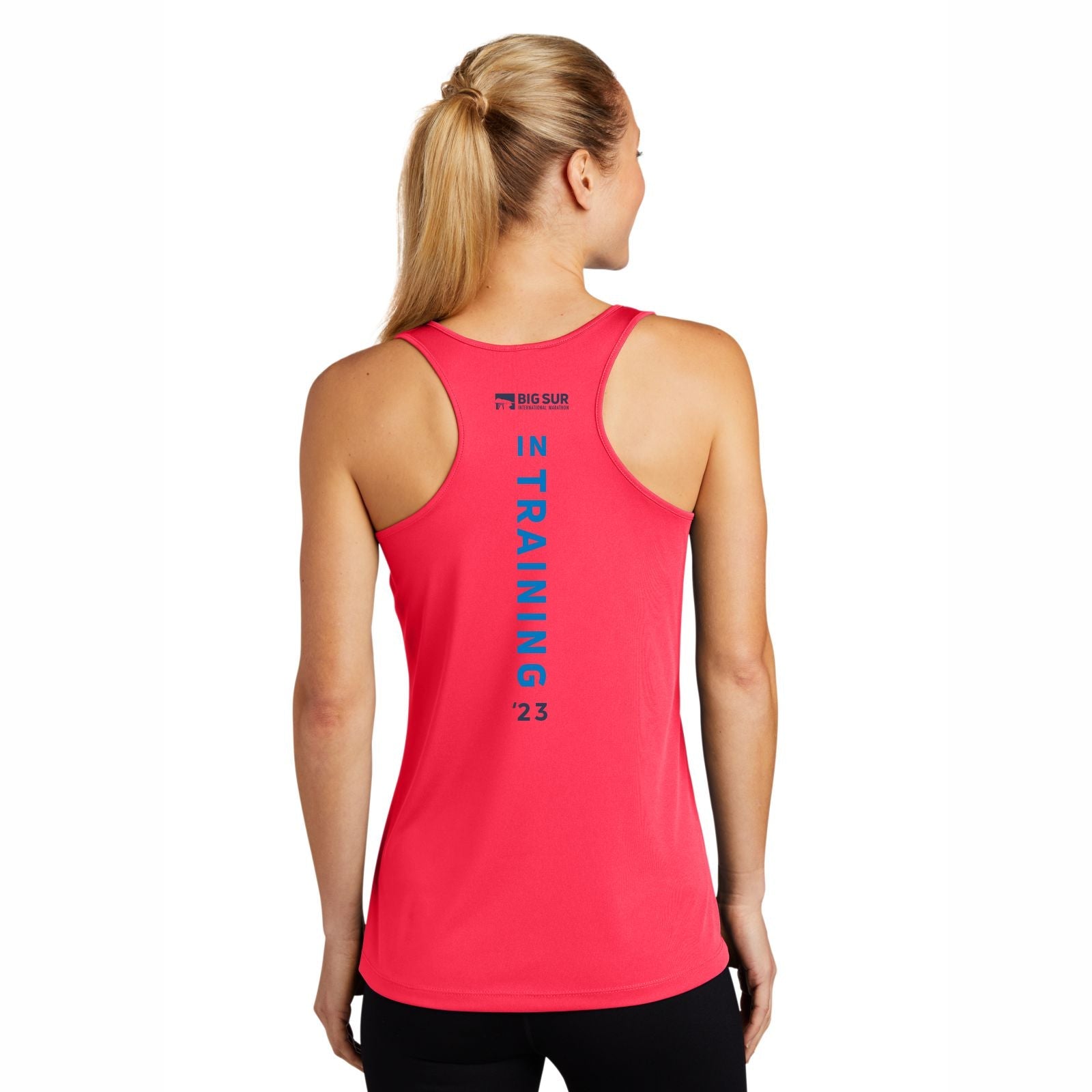 Women's Tech Racerback Singlet - Hot Coral - 2023 In Training