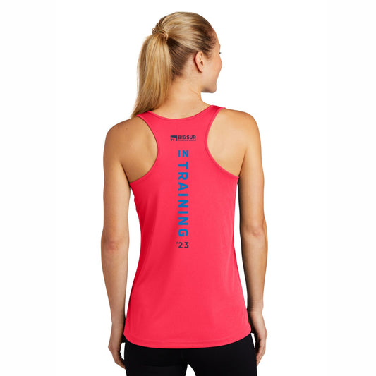 Women's Tech Racerback Singlet - Hot Coral - 2023 In Training