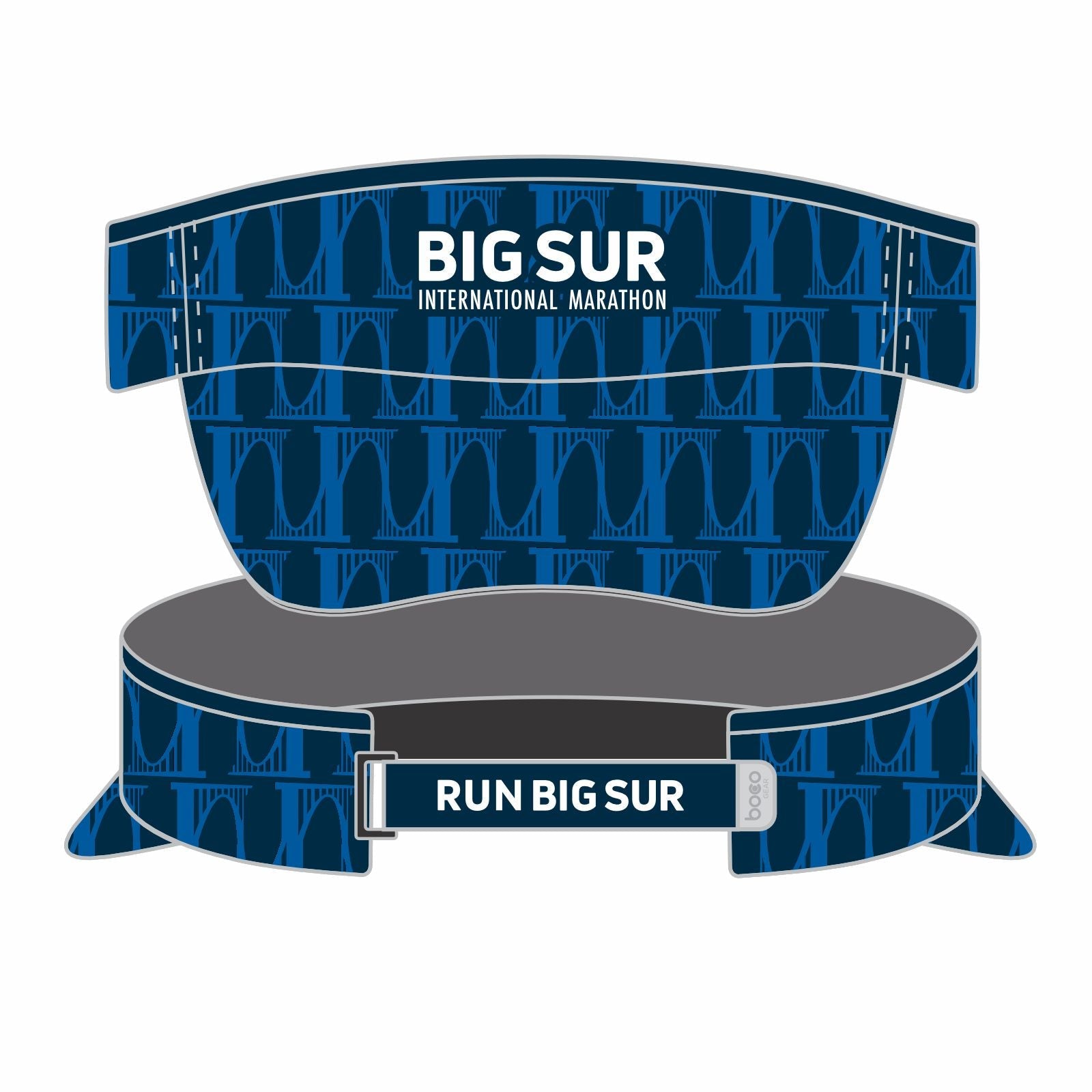 BSIM Visor - Tech Velcro -Navy- Repeat