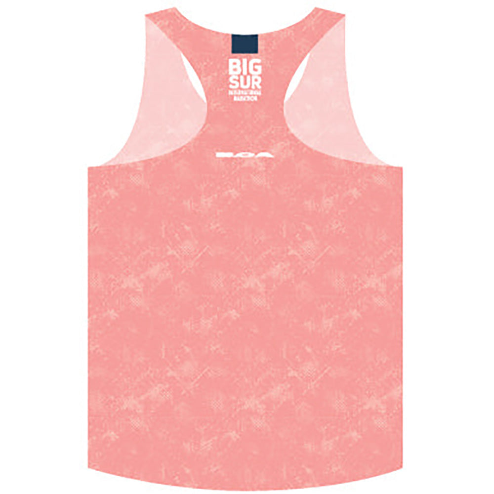 Big Sur Marathon Women's Hypersoft Interval Singlet, Pink Scratch - BSIM Store